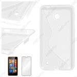 Ebeststar ® etui housse coque s - line silicone protection en gel pour nokia lumia 630, couleur blanc ...