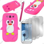 Ebeststar � etui housse coque pingouin silicone souple design fun pour samsung galaxy s3 i9300 i9305, ...