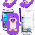 Ebeststar � etui housse coque pingouin silicone souple design fun pour samsung galaxy s3 mini gt - i8190, ...