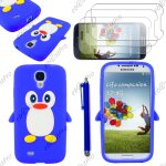 Ebeststar � etui housse coque pingouin silicone souple design fun pour samsung galaxy s4 i9500 i9505, ...