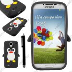 Ebeststar ® etui housse coque pingouin silicone souple design fun pour samsung galaxy s4 i9500 i9505, ...