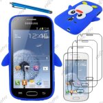 Ebeststar � etui housse coque pingouin silicone souple design fun pour samsung galaxy trend s7560, s ...