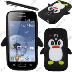 Ebeststar ® etui housse coque pingouin silicone souple design fun pour samsung galaxy trend s7560, s ...