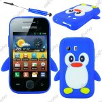 Ebeststar ® etui housse coque pingouin silicone souple design fun pour samsung galaxy y s5360, couleur ...