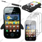 Ebeststar � etui housse coque pingouin silicone souple design fun pour samsung galaxy y s5360, couleur ...