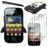 Ebeststar  etui housse coque pingouin silicone souple design fun pour samsung galaxy y s5360, couleur ...