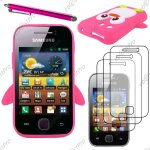 Ebeststar  etui housse coque pingouin silicone souple design fun pour samsung galaxy y s5360, couleur ...