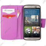 Ebeststar ® etui portefeuille housse protection folio coque pour htc one m9, one hima, couleur rose ...
