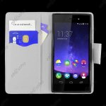 Ebeststar ® etui portefeuille housse protection folio coque pour wiko highway star 4g, couleur blanc ...