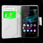 Ebeststar ® etui portefeuille housse protection folio coque pour wiko ridge 4g, couleur blanc + film ...