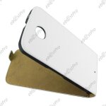 Ebeststar ® etui en pu cuir clapet ultra fine housse coque pour motorola nexus 6, nexus x, couleur blanc ...