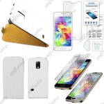 Ebeststar ® etui pu cuir rabattable housse coque ultra slim pour samsung galaxy s5 mini sm - g800 g800f ...