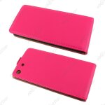 Ebeststar ® etui pu cuir rabattable housse coque ultra slim pour sony xperia m5, m5 dual, couleur rose ...