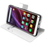 Ebeststar - etui xiaomi mi mix 2s coque portefeuille pu cuir, blanc [dimensions precises smartphone : ...