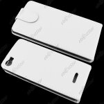 Ebeststar � film + coque housse etui simili cuir rabattable pour wiko fever 4g, couleur blanc