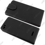 Ebeststar � film + coque housse etui simili cuir rabattable pour wiko fever 4g, couleur noir