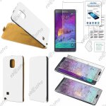 Ebeststar ® film verre tremp pour samsung galaxy note 4 n910f etui en pu cuir clapet ultra fine housse ...