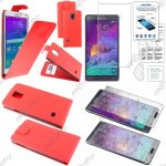 Ebeststar ® film verre tremp pour samsung galaxy note 4 n910f housse simili cuir a clapet coque etui, ...
