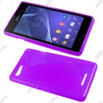 Ebeststar ® film verre tremp� pour sony xperia e3 d2203 coque s - line silicone gel motif vague housse ...