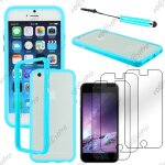 Ebeststar ® housse coque etui contour de protection bumper avec bouton metal pour apple iphone 6 �cran ...