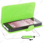 Ebeststar ® housse coque etui portefeuille folio book livre simili cuir pour apple iphone 5s, 5, couleur ...