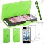 Ebeststar � housse coque etui portefeuille folio book livre simili cuir pour apple iphone 5s, 5, couleur ...