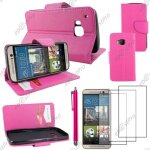 Ebeststar � housse coque etui portefeuille folio book livre simili cuir pour htc one m9, one hima, couleur ...