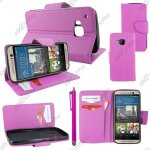 Ebeststar ® housse coque etui portefeuille folio book livre simili cuir pour htc one m9, one hima, couleur ...