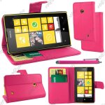 Ebeststar ® housse coque etui portefeuille folio book livre simili cuir pour nokia lumia 520, couleur ...