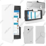 Ebeststar ® housse coque etui portefeuille folio book livre simili cuir pour nokia lumia 735 730 dual, ...