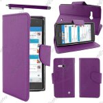 Ebeststar ® housse coque etui portefeuille folio book livre simili cuir pour nokia lumia 735 730 dual, ...