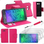 Ebeststar  housse coque etui portefeuille folio book livre simili cuir pour samsung galaxy alpha sm ...