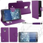 Ebeststar  housse coque etui portefeuille folio book livre simili cuir pour samsung galaxy note edge, ...