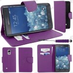 Ebeststar ® housse coque etui portefeuille folio book livre simili cuir pour samsung galaxy note edge, ...