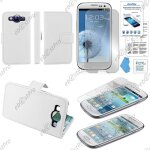 Ebeststar ® housse coque etui portefeuille folio book livre simili cuir pour samsung galaxy s3 i9300 ...
