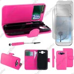 Ebeststar � housse coque etui portefeuille folio book livre simili cuir pour samsung galaxy s3 i9300 ...