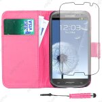 Ebeststar ® housse coque etui portefeuille folio book livre simili cuir pour samsung galaxy s3 i9300 ...