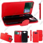 Ebeststar ® housse coque etui portefeuille folio book livre simili cuir pour samsung galaxy s3 i9300 ...