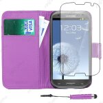 Ebeststar ® housse coque etui portefeuille folio book livre simili cuir pour samsung galaxy s3 i9300 ...