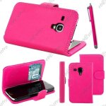 Ebeststar ® housse coque etui portefeuille folio book livre simili cuir pour samsung galaxy s3 mini ...