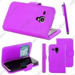 Ebeststar ® housse coque etui portefeuille folio book livre simili cuir pour samsung galaxy s3 mini ...