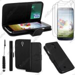 Ebeststar � housse coque etui portefeuille folio book livre simili cuir pour samsung galaxy s4 i9500 ...