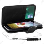 Ebeststar ® housse coque etui portefeuille folio book livre simili cuir pour samsung galaxy s4 i9500 ...