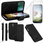 Ebeststar � housse coque etui portefeuille folio book livre simili cuir pour samsung galaxy s4 i9500 ...