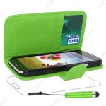 Ebeststar ® housse coque etui portefeuille folio book livre simili cuir pour samsung galaxy s4 i9500 ...