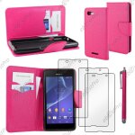 Ebeststar � housse coque etui portefeuille folio book livre simili cuir pour sony xperia e3 d2203, couleur ...