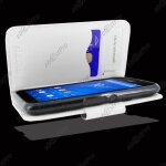 Ebeststar ® housse coque etui portefeuille folio book livre simili cuir pour sony xperia e4g, e4g dual, ...