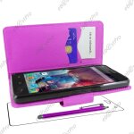 Ebeststar ® housse coque etui portefeuille folio book livre simili cuir pour wiko highway 4g, couleur ...