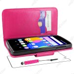 Ebeststar ® housse coque etui portefeuille support folio simi cuir pour alcatel onetouch idol 3 �cran ...
