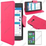 Ebeststar ® housse coque etui portefeuille support folio simi cuir pour nokia lumia 735 730 dual, couleur ...